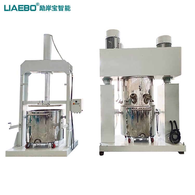 600L龍門式行星攪拌機及配套設備壓料機