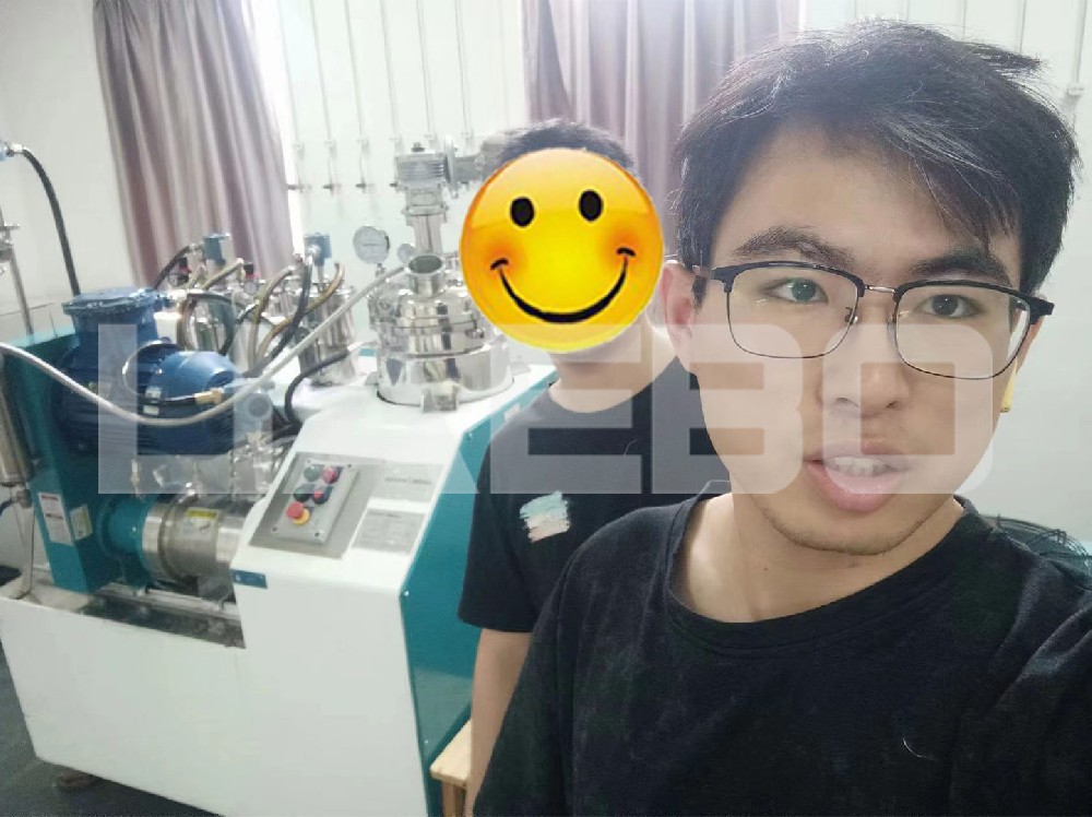 廣東某材料實驗室1L雙動力砂磨機調試成功