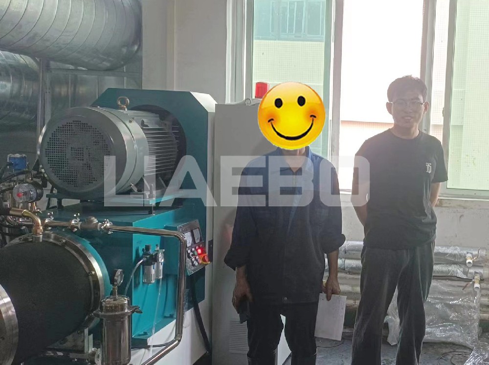 廣東某新材料公司50L棒銷式砂磨機調試成功