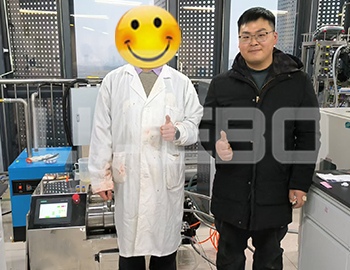 合肥某研究院2L砂磨機試水成功