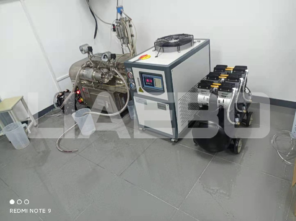 江蘇某新材料企業1L實驗室陶瓷納米砂磨機調試成功